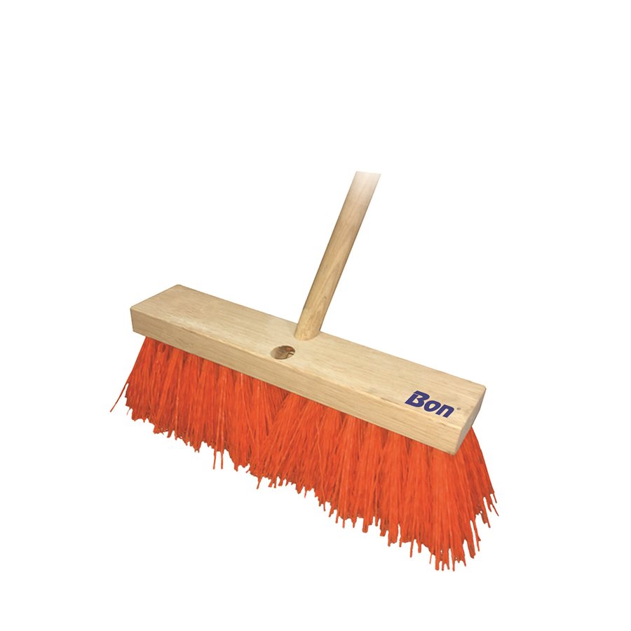 Bon Tool 21-419 Paver Broom - 24 Stiff Bristle - 5' Wood Handle