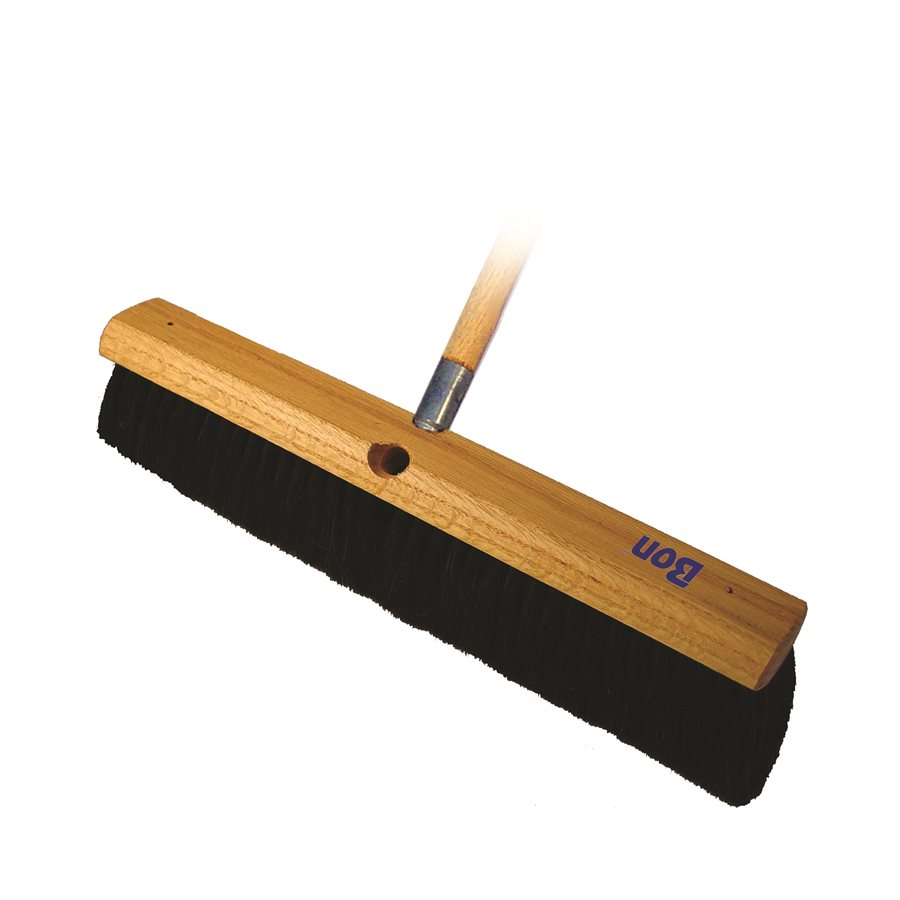Bon Tool 21-419 Paver Broom - 24 Stiff Bristle - 5' Wood Handle