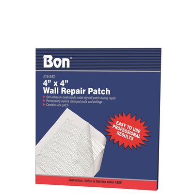 WALL REPAIR PATCH - ALUMINUM 4" X 4" (BULK PACK OF 50)