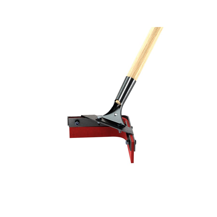 ASPHALT SQUEEGEE - V SHAPED WITH RED SILICONE BLADE