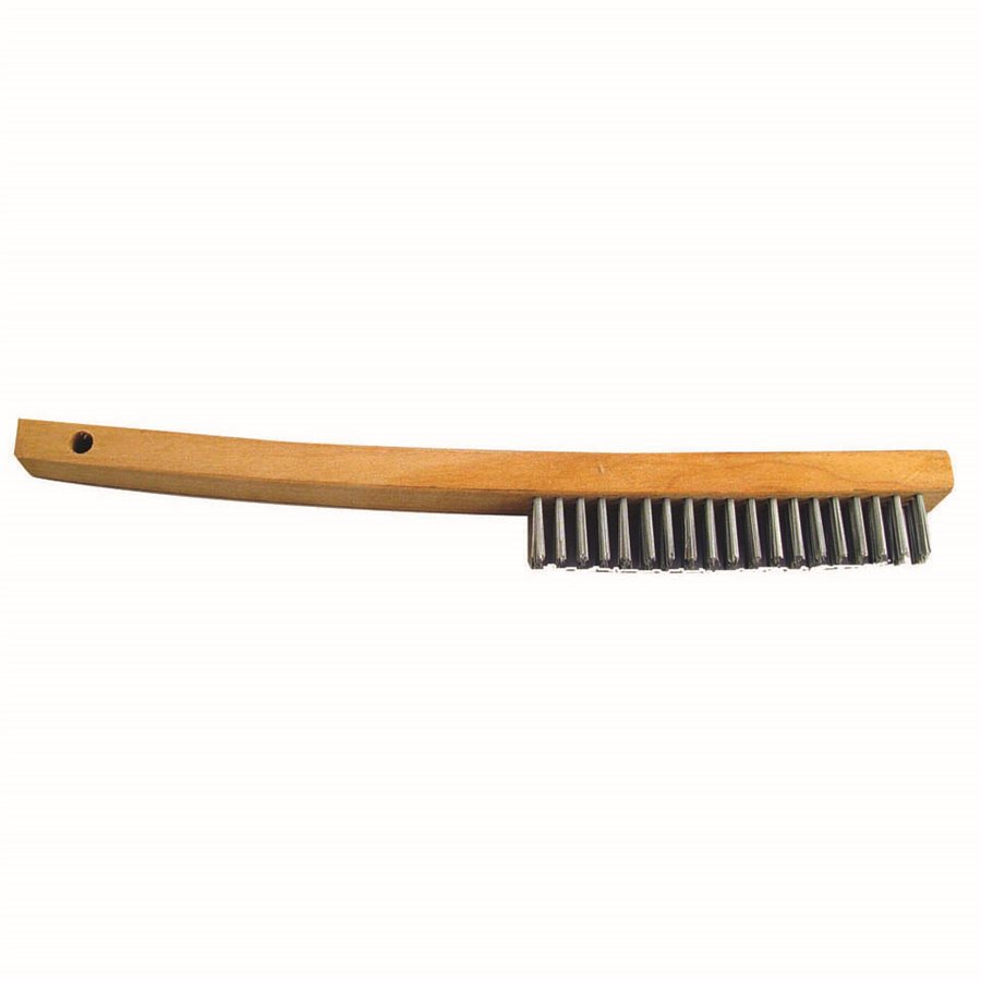 STEEL WIRE BRUSH - CURVED HANDLE - 14